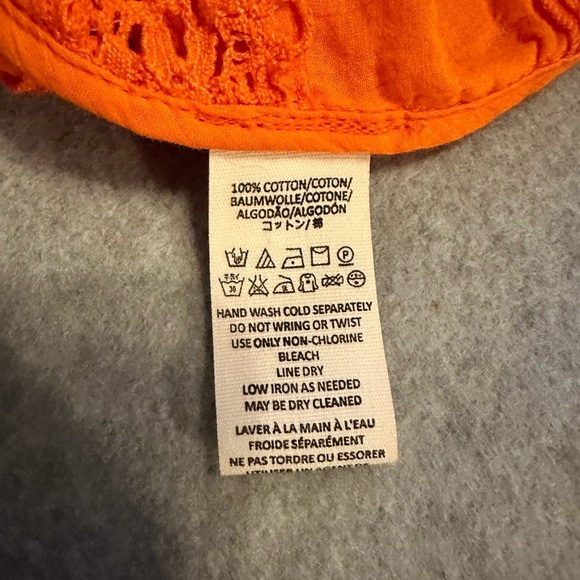 Free people orange tank size S - Picture 6 of 7